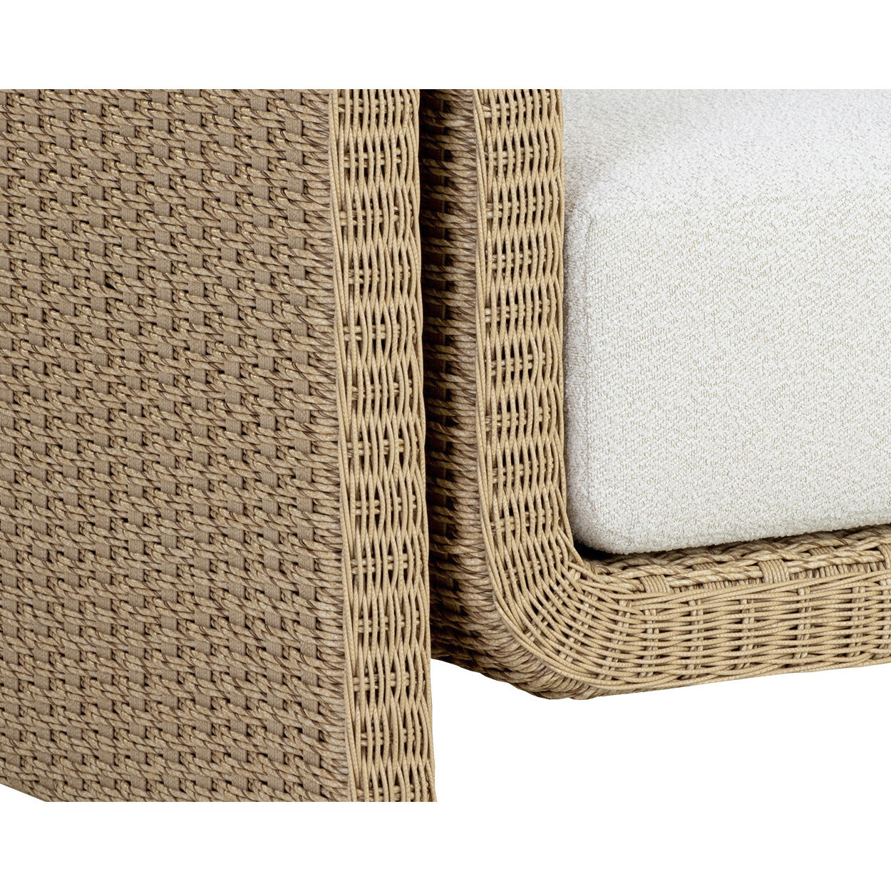 Tibi Natural / Louis Cream Outdoor Lounge Chair
